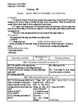Giáo án Vật lí lớp 9 - Chương 3 Quang học - Năm học 2015-2016